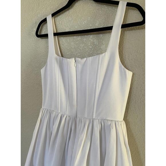 New Staud Landscape Corset Minidress In White Size 8 $450 - Picture 7 of 9